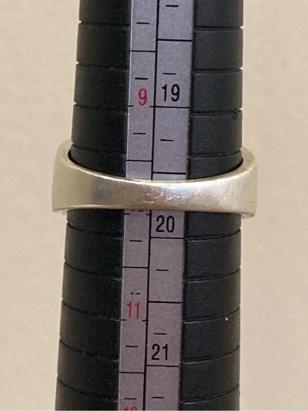 Sterling Silver Ring Band STS Chuck Clemency Silver Orange with Crosses Sz 10 - Picture 9 of 16